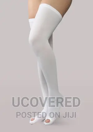 Anti Embolism Stockings (Thigh High) | Graduated Compression | Thigh/Knee High | Anti-DVT | Post-Op & Hospital Use