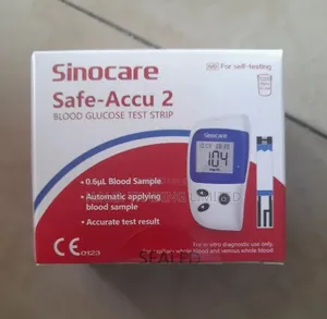 Sinocare Glucose Strips | 50 Test Strips Included | No Coding | 5-Second Result | Micro Blood Sample | Memory