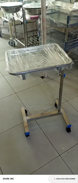 Mayor Trolley | Stainless Steel | Sterile Surface | Side Rails | Locking Castors | Surgical Use