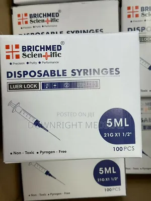 5ml Disposable Syringes | Professional Grade | Clinical Use | Durable | Hospital & Healthcare Ready