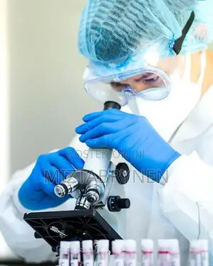 100 Blue Nitrile Gloves for Medical Use