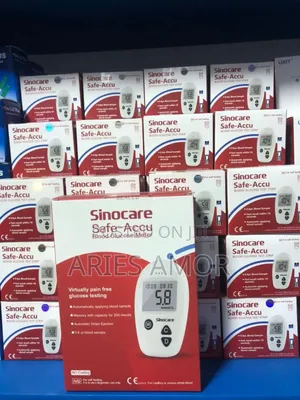 Sino Glucometer Strips – Blood Glucose Monitoring System with Test Strips & Lancets