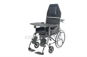 Ingot Wheelchair With Table Up24 | Durable Frame | Padded Seat | Foldable | Armrests & Footrests | All-Day Comfort