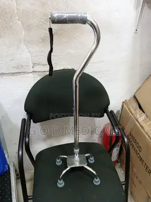 Quadcane Walking Stick | 4-Prong Base | Adjustable Height | Non-Slip Rubber Tips | Superior Stability