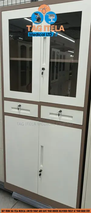 Medicine Cabinet (Metal With 2 Drawers)