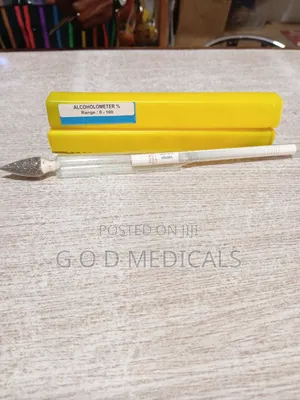 Alcoholometer for Hospital Use | Measures Alcohol Content | Graduated Scale | Glass | Lab & Hospital Use