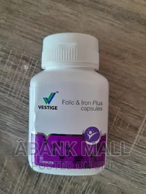 Folic and Iron Plus Capsules | Folic Acid & Iron | Daily Supplement | Prenatal & General Health Use