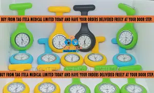 Nurses Watch (Silicone) | Silicone Band | Fob/Breast Design | Second Hand | Quartz Movement | Infection-Control