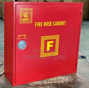 Fire Hose Cabinet (Empty) | 30m × 1" Hose Reel | Wall/Surface Mounted | Meets BS 5306 | Cabinet with Lock