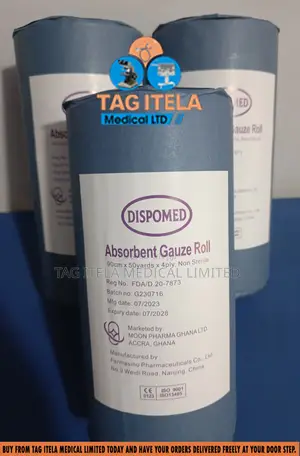 Gauze Roll (50yards) | Medical-Grade | 100% Cotton | Sterile | Absorbent | Wound Dressing & Compression