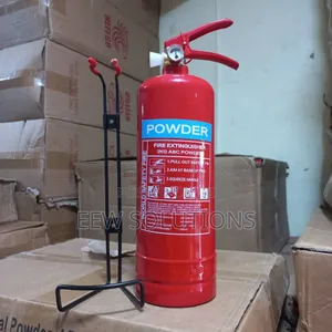 2kg ABC Dry Chemical Powder Fire Extinguisher | ABC Dry Powder | Multi-Class A/B/C | Pressure Gauge | Wall Bracket | EN 3 Certified