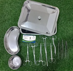 Suture Set 13 Pieces | Complete Surgical Kit | Stainless Steel | Needle Holder & Scissors | Autoclavable