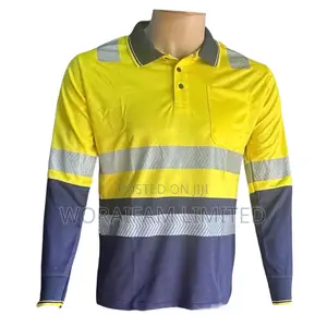 Reflective Polo Lacoste Fish Bone | 3M Scotchlite | Hi-Vis Fabric | Day/Night Biomotion | Reflective Chest & Back | EN 471