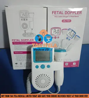 Fetal Doppler (JSL-T501) | Handheld Ultrasound | Crystal-Clear FHR Audio | Rechargeable | Prenatal Grade