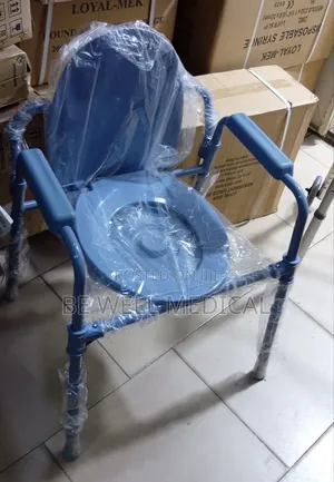 Commode Seat | Adjustable Height | Removable Bucket | Padded Seat | Elderly & Post-Op Toilet Aid