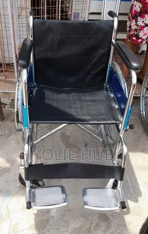 Normal Wheelchair | Lightweight Steel Frame | Foldable | Padded Seat | Armrests & Footrests | Manual