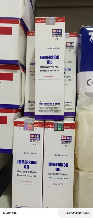 Immersion Oil (Microscopy Grade) | Professional Grade | Clinical Use | Durable | Hospital & Healthcare Ready