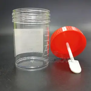 Sterile Stool Containers - 25pcs in a Pack (30mls) | 30ml Sterile | Leak-Proof | Wide-Mouth Scoop | Specimen Sample Collection