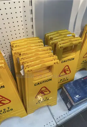 Wet Floor Warning Sign – High-Visibility Caution Sign for Slip & Fall Prevention