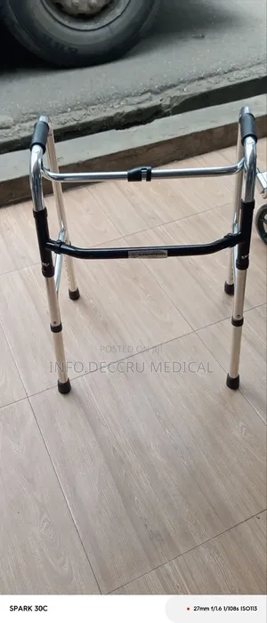 Walker Without Wheels (Zimmer) | Height-Adjustable | Aluminum | Non-Slip Tips | Wheels/Non-Wheels | Post-Op Mobility