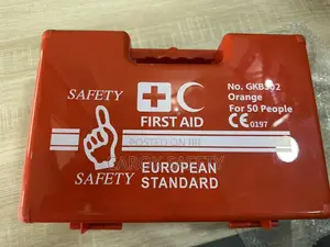 50 People First Aid Box | CE Certified | Fully Stocked | Compact Case | Home Vehicle & Industrial Ready