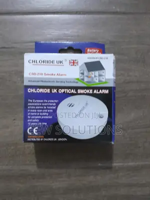 Battery Smoke Alarm (Chloride Uk Brand) | EN 54-7 | Photoelectric | 360° Detection | Battery/Mains | Easy Install | UL Listed