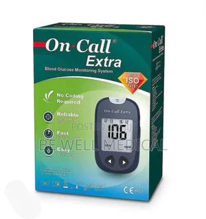 On Extra Glucometer – Blood Glucose Monitoring System with Test Strips & Lancets