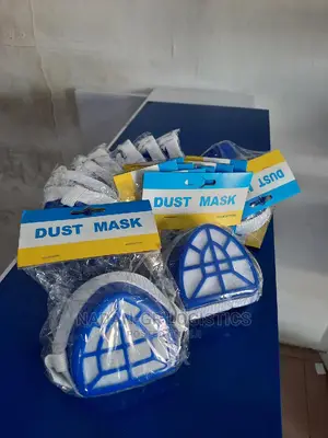 Safety Plastic Filter Dust Mask Blue | Full-Face | ABEK Multi-Gas Cannisters | Wide Visor | Positive Pressure Seal | EN 136