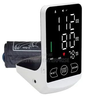 Jbkom Bp Monitor Machine | Digital Automatic | Upper Arm | Large LCD | Irregular Heartbeat | Memory Recall