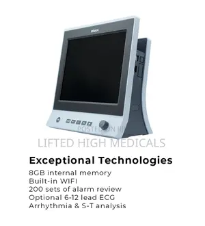 Edan Ux10 Patient Monitor | SpO2 | NIBP | ECG | Temp | Touch Screen | Alarm System | ICU/CCU Grade