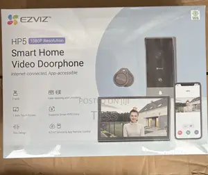 Ezviz Hp5 Wifi/Wireless Video Intercom2mp Colortouchmonitor | 1080P | 7" Touch Screen | Wi-Fi | Two-Way Audio | Remote Unlock | Smart Home Grade
