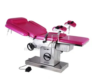 Delivery Bed Big | Obstetric Delivery | Adjustable Backrest | Stirrups | Stainless Steel | Clinical Grade