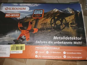 Kroosim Md-m55d Metal/Gold Detector From Germany | Multi-Mode | IP67 | LCD Display | Long-Range Detection | Gold/Metal/Diamond Grade