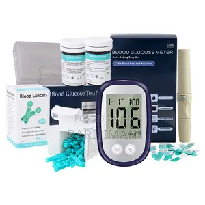 Auto Coding Glucometer Machine + 50 Test Strips and 50 Lancets