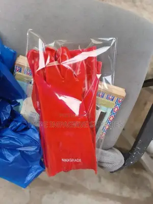 Pvc Red Gloves | Safety Grade | Durable Construction | PPE Compliant | Industrial & Site Ready