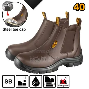 Brown Leather Safety Boots 40 - Ssh08sb.40