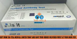 Typhoid Antibody Test (Hospital) | IgG/IgM Detection | Anti-S. typhi | Rapid 15-Min | Whole Blood | CE Certified