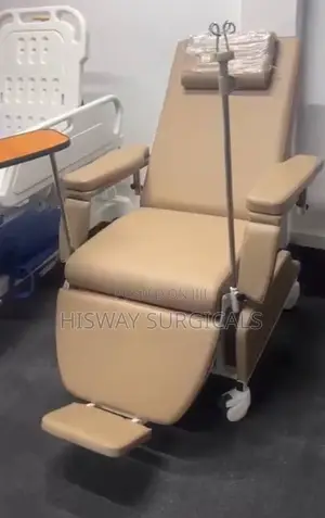 Electric Dialysis Chair | Multi-Position Recline | Padded Armrests | Footrest | Easy-Clean | IV & Dialysis