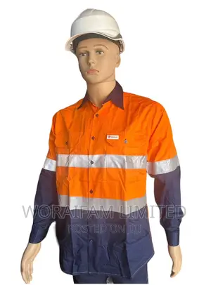 Two-Tone High-Visibility Mining Uniform – 3M Reflective Scotchlite Workwear