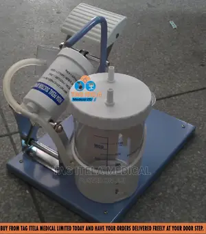 Suction Machine (Pedal) | High-Suction Power | 2-Bottle | Foot Pedal | Portable | Airway & Wound Management