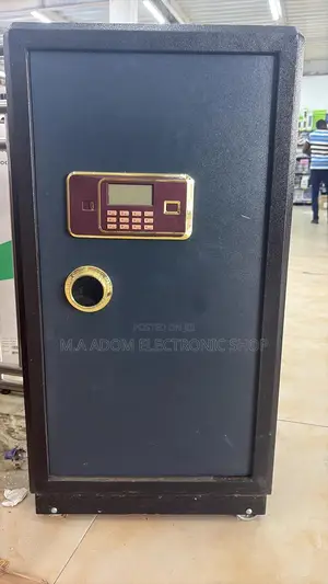 120 Kg Grey Color Fireproof Security Safe Box | Fireproof | Steel Construction | Digital PIN & Key | Internal Shelves | Anti-Theft Rated