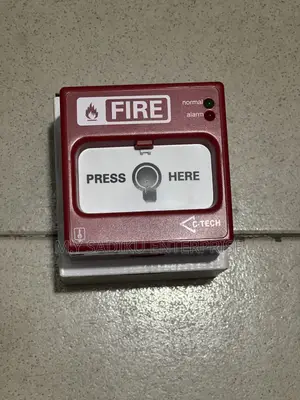 C-tech Manual Call Point | EN 54-11 | Manual Break Glass | Red Housing | Resettable | Fire Alarm System Grade