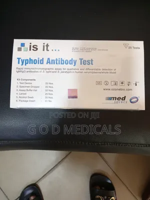 Typhoid Antibody Rapid Test Cassettes – Box of 25 Typhidot Serological Tests