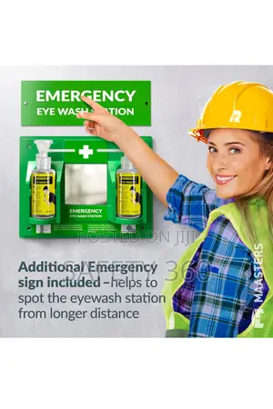 Portable Eyewash | ANSI Z358.1 | 15-Min Flow | Gravity/Pressurized | Eye & Face Flush | Emergency Grade