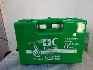First Aid Kit ( 25 People) | CE Certified | ABS Case | ANSI/OSHA Compliant | Complete Contents | Home Vehicle & Site