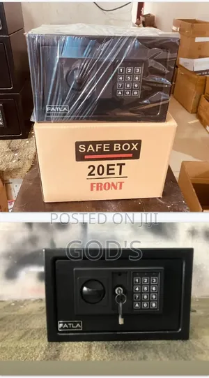 Valuable Safe Box | Steel | Password + Override Key | Fireproof/Waterproof | Internal Shelf | Home & Office