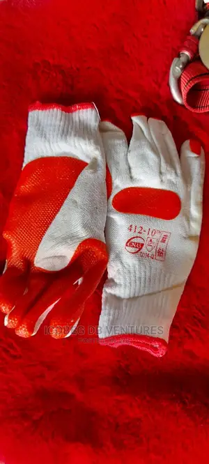 Hand Gloves/ Gloves/Orange Palm Gloves/Pvc Coated Gloves | Multi-Purpose | Coated Palm | Anti-Slip | Breathable | All Sizes | EN 388 Work Grade