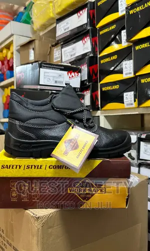 Steel Toe Work Safety Boot – Durable Industrial Footwear for Hazardous Environments