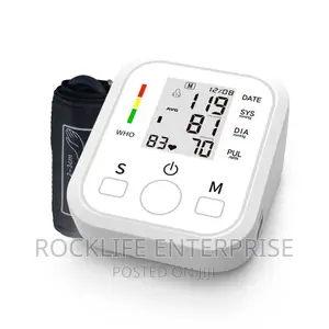 Electronic Blood Pressure Monitor | Digital Automatic | Upper Arm | Large Display | Memory Recall | Hypertension Alert