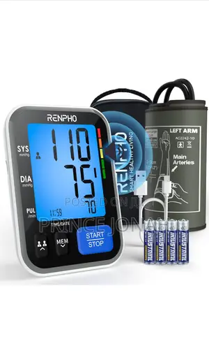 Renpho Blood Pressure Monitor | Digital Automatic | Upper Arm | Large LCD | Irregular Heartbeat | Memory Recall